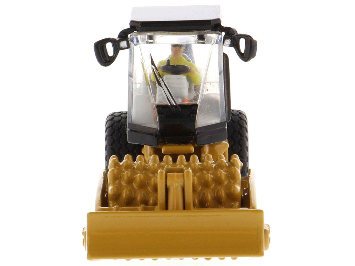 CAT Caterpillar CS56 Padfoot Drum Vibratory Soil Compactor with Operator "High Line" Series 1/87 (HO) Scale Diecast Model by Diecast Masters LuxuryLifeWay Online Store