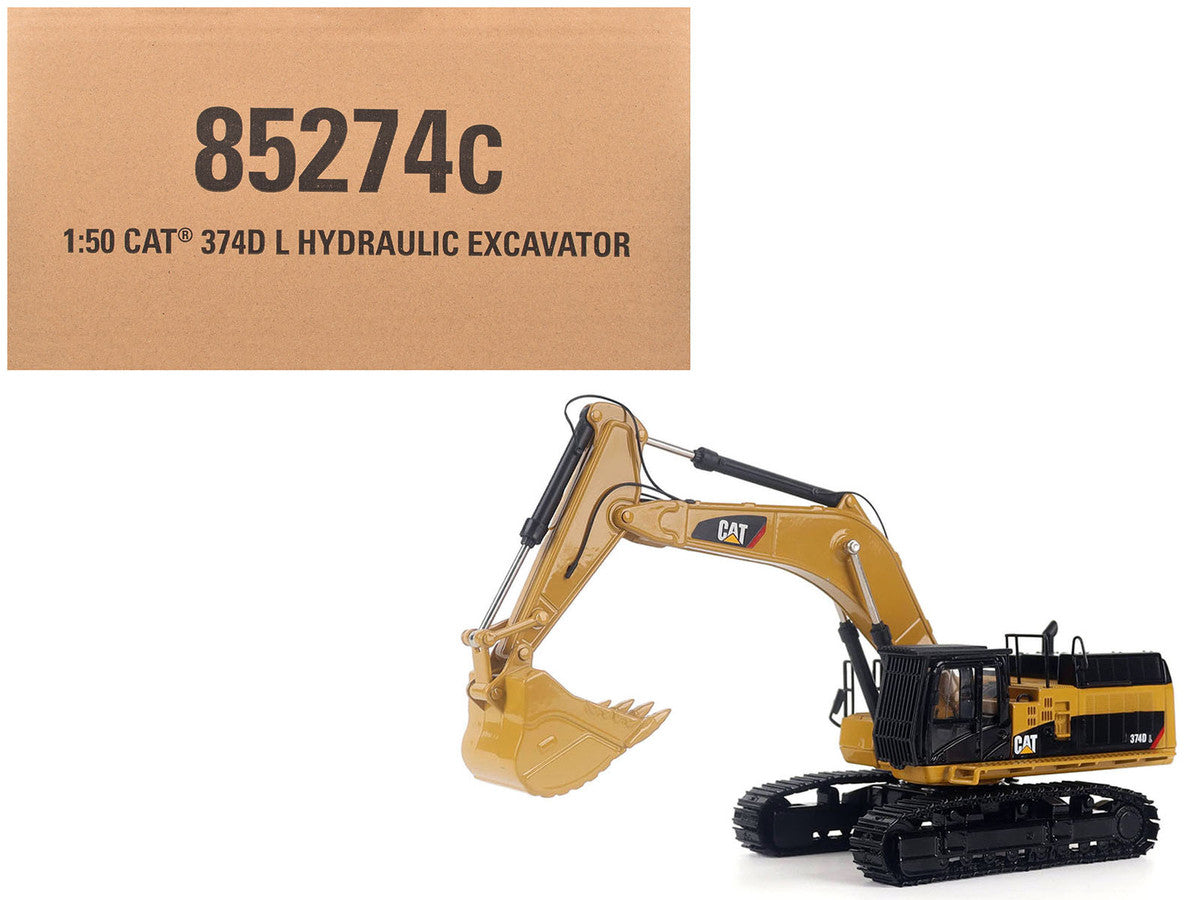 CAT Caterpillar 374D L Hydraulic Excavator Yellow "Core Classics" Series 1/50 Diecast Model by Diecast Masters LuxuryLifeWay Online Store