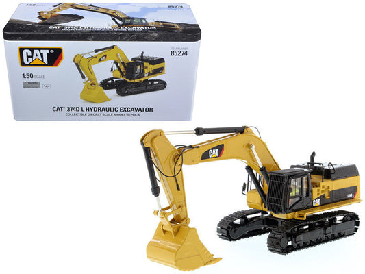 CAT Caterpillar 374D L Hydraulic Excavator with Operator "High Line" Series 1/50 Diecast Model by Diecast Masters LuxuryLifeWay Online Store