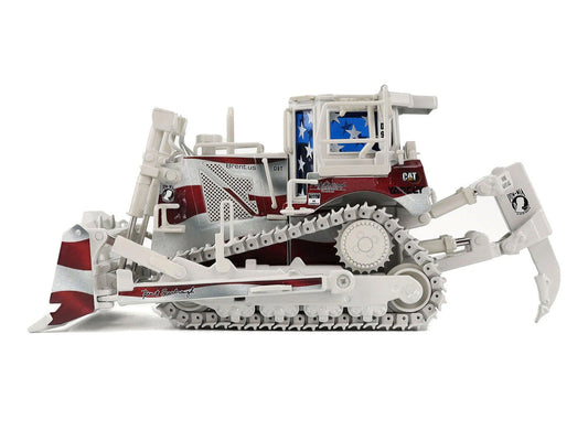 CAT Caterpillar D8T Track Type Tractor with Single Shank Ripper "Brent Scarbrough & Co." Patriotic Livery "High Line" Series 1/50 Diecast Model by Diecast Masters LuxuryLifeWay Online Store