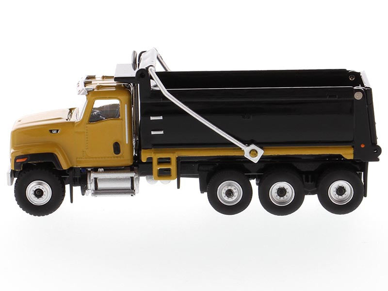 CAT Caterpillar CT681 Dump Truck Yellow and Black "High Line" Series 1/87 (HO) Scale Diecast Model by Diecast Masters LuxuryLifeWay Online Store