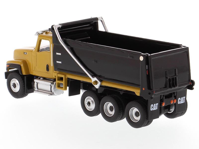 CAT Caterpillar CT681 Dump Truck Yellow and Black "High Line" Series 1/87 (HO) Scale Diecast Model by Diecast Masters LuxuryLifeWay Online Store