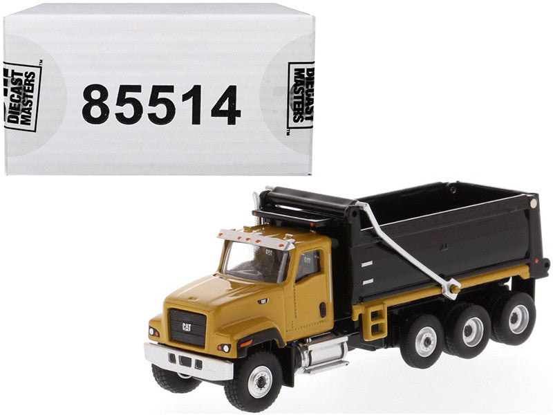 CAT Caterpillar CT681 Dump Truck Yellow and Black "High Line" Series 1/87 (HO) Scale Diecast Model by Diecast Masters LuxuryLifeWay Online Store