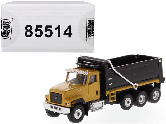 CAT Caterpillar CT681 Dump Truck Yellow and Black "High Line" Series 1/87 (HO) Scale Diecast Model by Diecast Masters LuxuryLifeWay Online Store