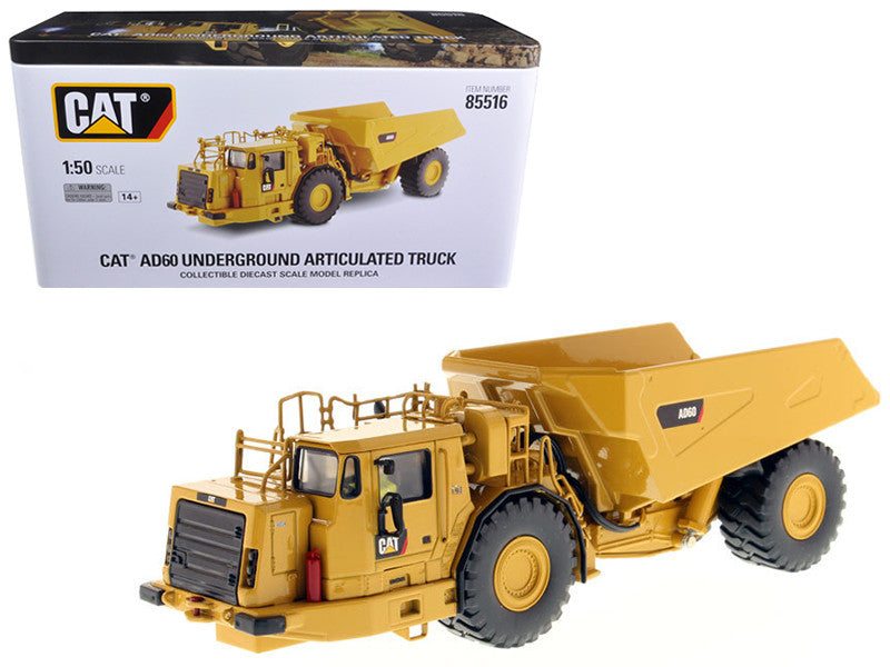 CAT Caterpillar AD60 Articulated Underground Truck with Operator "High Line Series" 1/50 Diecast Model by Diecast Masters LuxuryLifeWay Online Store