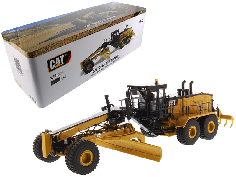 CAT Caterpillar 24 Motor Grader with Operator High Line Series 1/50 Diecast Model by Diecast Masters LuxuryLifeWay Online Store