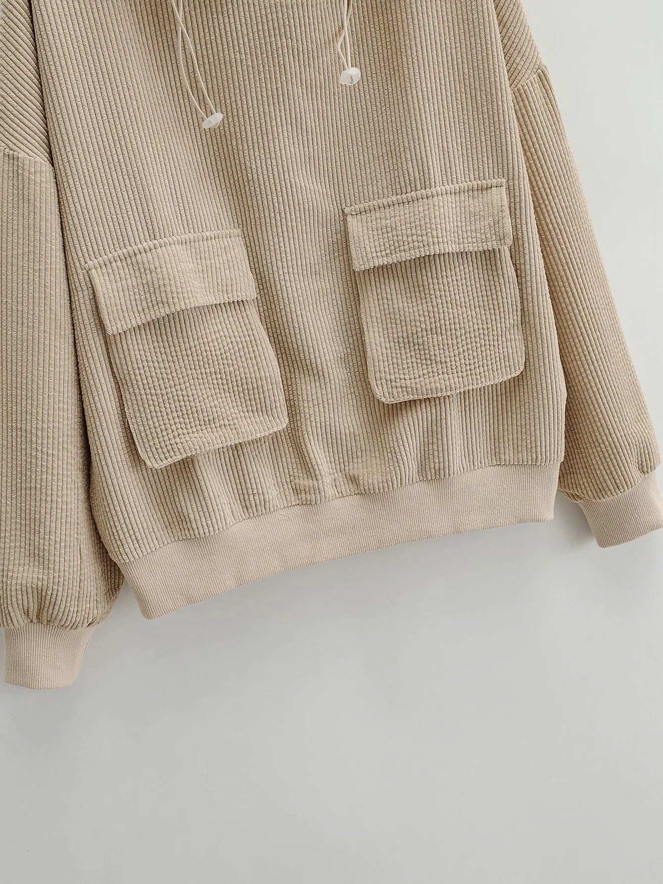 Fashion Two-piece Hooded Sweatshirt With Loose Pockets