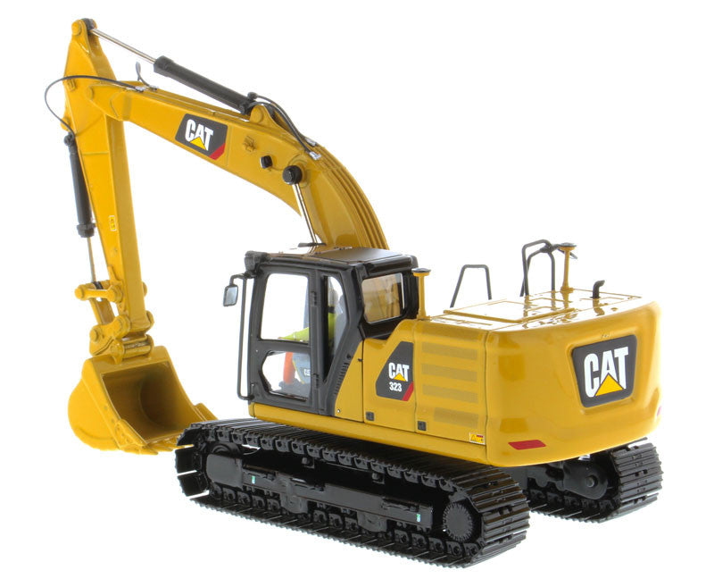 CAT Caterpillar 323 Hydraulic Excavator with Operator Next Generation Design "High Line Series" 1/50 Diecast Model by Diecast Masters LuxuryLifeWay Online Store