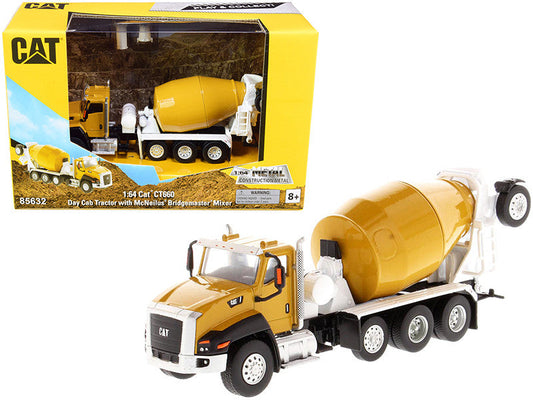 CAT Caterpillar CT660 Day Cab Tractor with McNeilus Bridgemaster Concrete Mixer "Play & Collect!" Series 1/64 Diecast Model by Diecast Masters LuxuryLifeWay Online Store