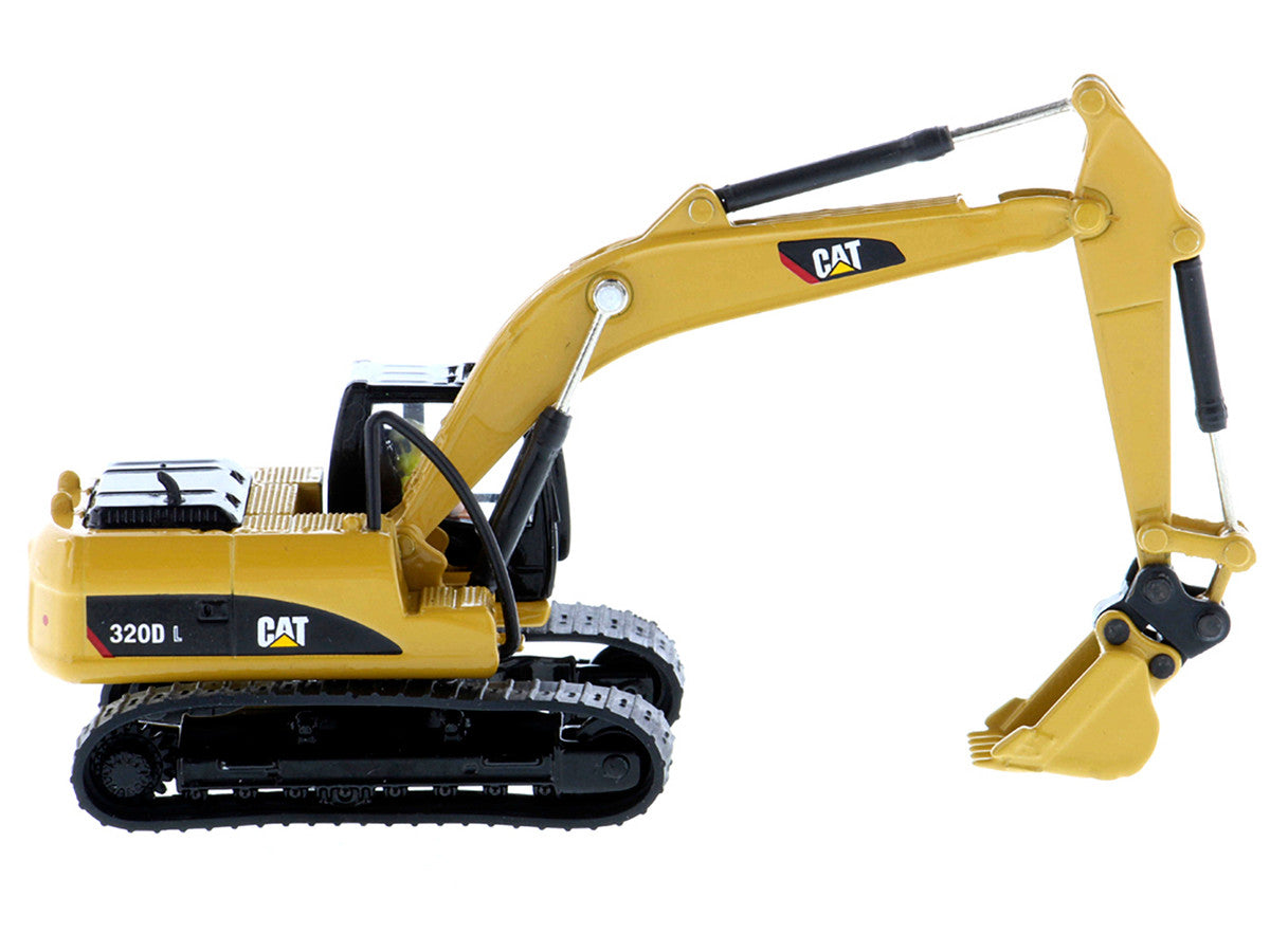 CAT Caterpillar 320D L Hydraulic Excavator with Multiple Work Tools and Operator "High Line" Series 1/87 (HO) Scale Diecast Model by Diecast Masters LuxuryLifeWay Online Store