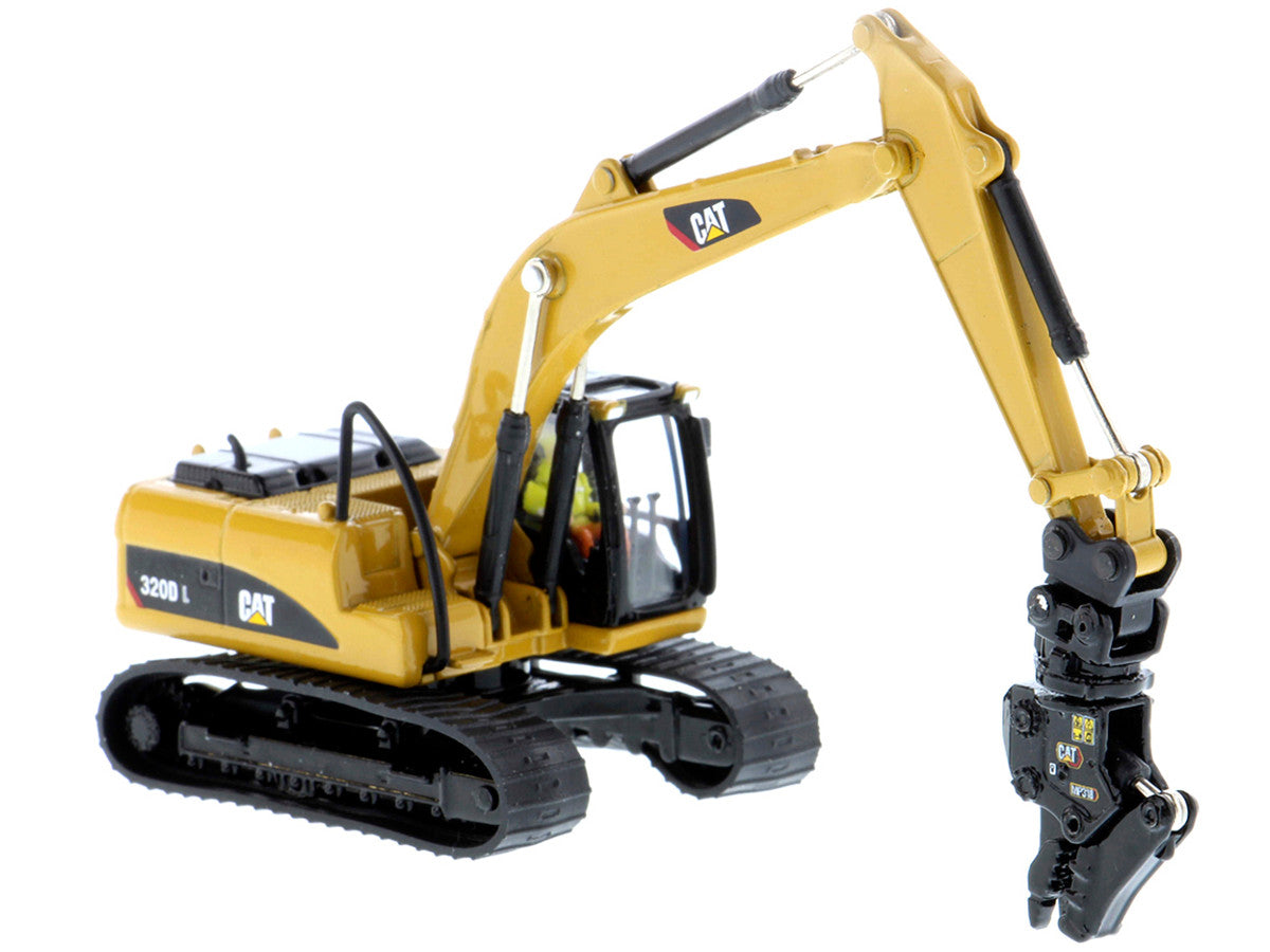 CAT Caterpillar 320D L Hydraulic Excavator with Multiple Work Tools and Operator "High Line" Series 1/87 (HO) Scale Diecast Model by Diecast Masters LuxuryLifeWay Online Store