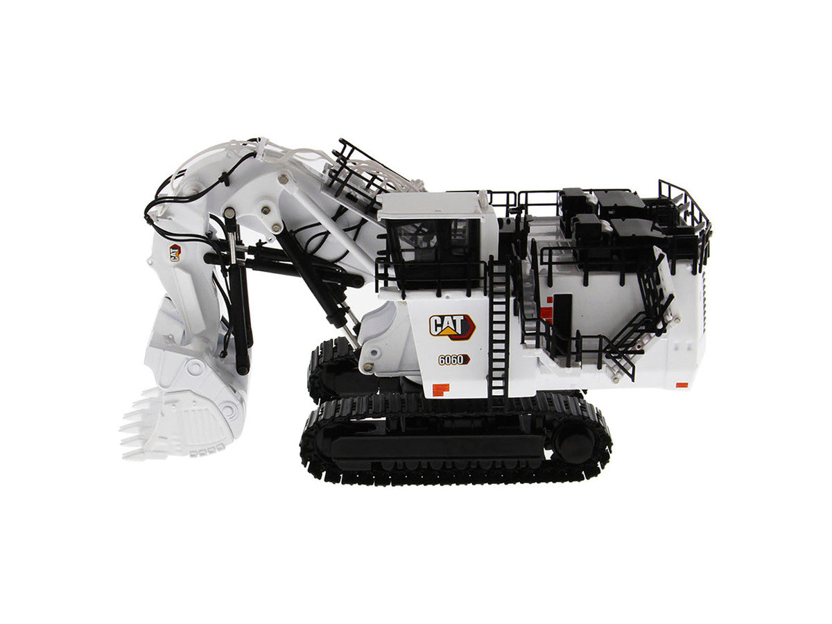 CAT Caterpillar 6060 Hydraulic Mining Front Shovel Coal Configuration White "High Line Series" 1/87 (HO) Scale Diecast Model by Diecast Masters LuxuryLifeWay Online Store