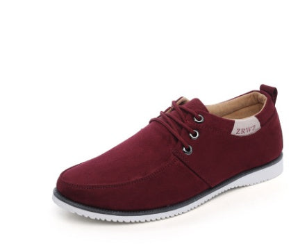 New spring and autumn men's shoes casual shoes sports shoes British wind shoes low to help men's running shoes breathable Best YouTube Store