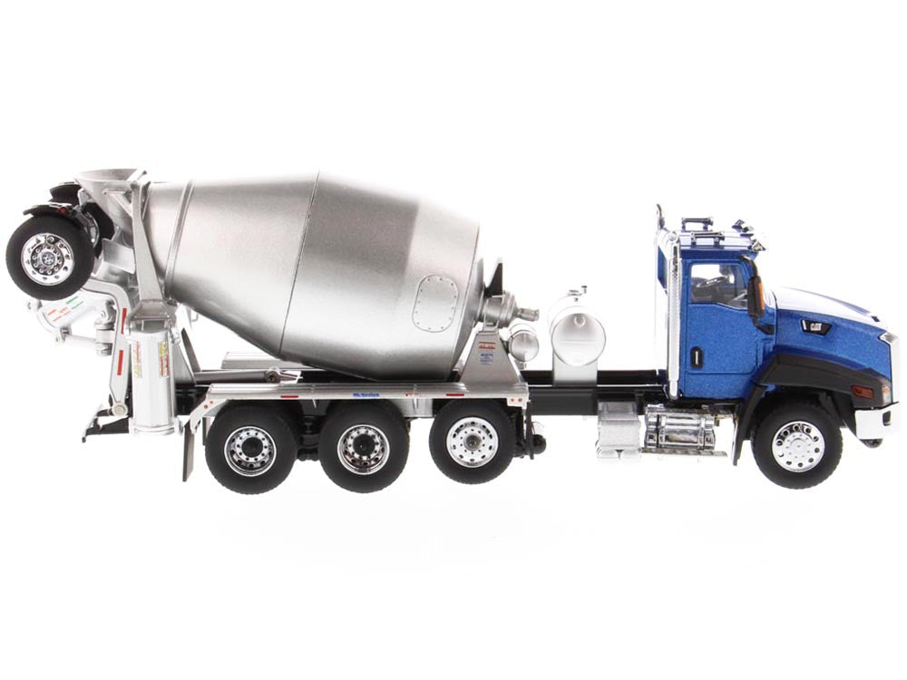 CAT Caterpillar CT660 Day Cab Tractor with McNeilus Concrete Mixer Truck Blue Metallic 1/50 Diecast Model by Diecast Masters LuxuryLifeWay Online Store