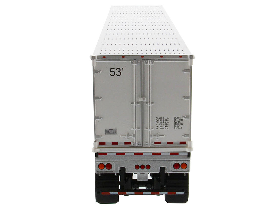 Peterbilt 579 UltraLoft Truck Tractor Red with "CAT Caterpillar" Mural Dry Van Trailer "Transport Series" 1/50 Diecast Model by Diecast Masters LuxuryLifeWay Online Store