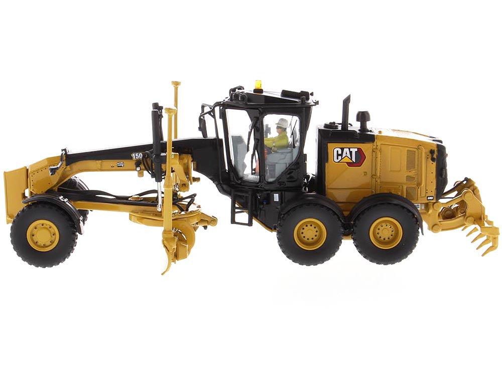 CAT Caterpillar 150 Motor Grader with Operator "High Line Series" 1/50 Diecast Model by Diecast Masters LuxuryLifeWay Online Store