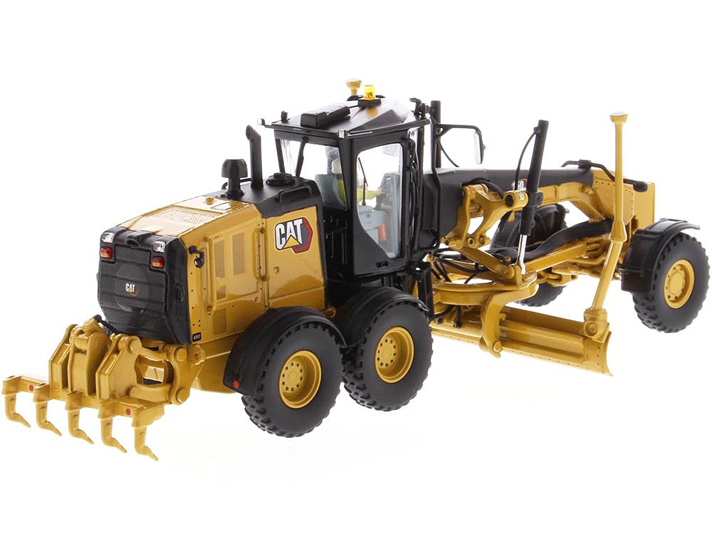 CAT Caterpillar 150 Motor Grader with Operator "High Line Series" 1/50 Diecast Model by Diecast Masters LuxuryLifeWay Online Store