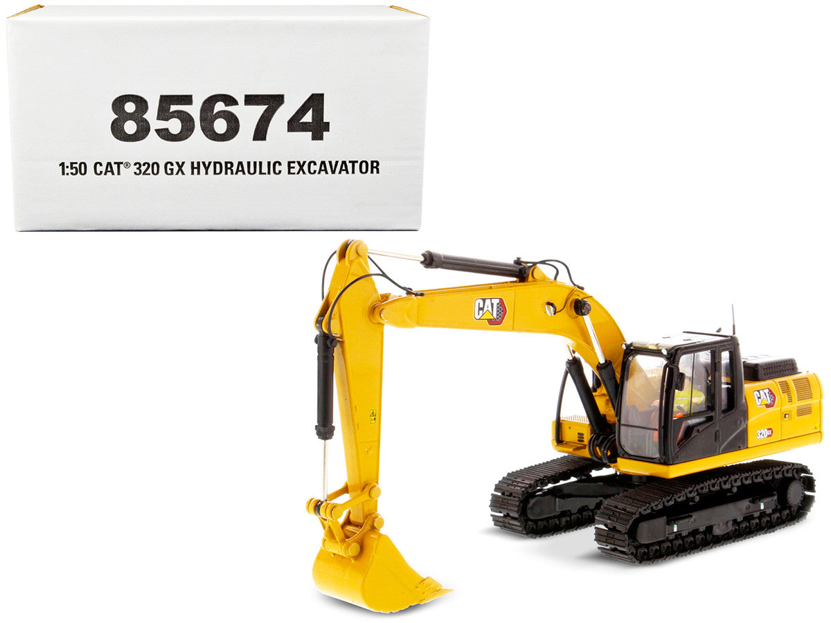 CAT Caterpillar 320 GX Hydraulic Excavator with Operator "High Line" Series 1/50 Diecast Model by Diecast Masters LuxuryLifeWay Online Store
