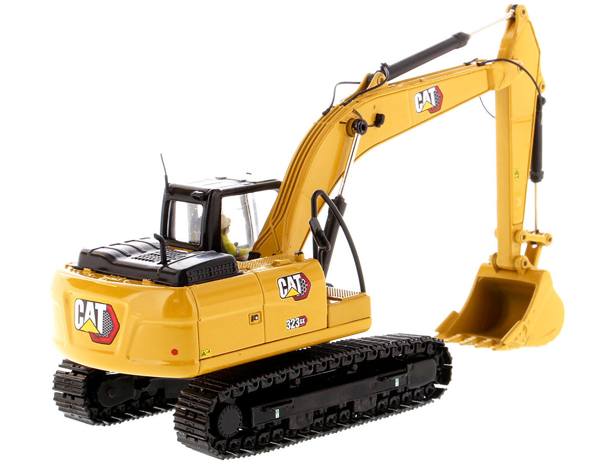 CAT Caterpillar 323 GX Hydraulic Excavator with Operator "High Line" Series 1/50 Diecast Model by Diecast Masters LuxuryLifeWay Online Store