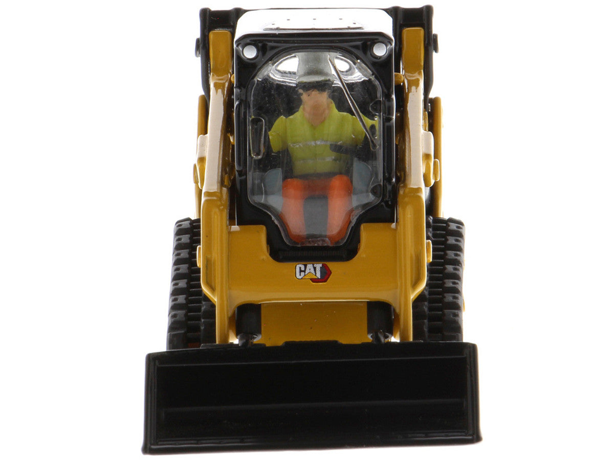 CAT Caterpillar 259D3 Compact Track Loader with Work Tools and Operator Yellow "High Line Series" 1/50 Diecast Model by Diecast Masters LuxuryLifeWay Online Store