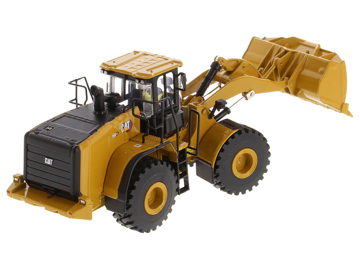 CAT Caterpillar 966 GC Wheel Loader Yellow with Operator "High Line Series" 1/50 Diecast Model by Diecast Masters LuxuryLifeWay Online Store
