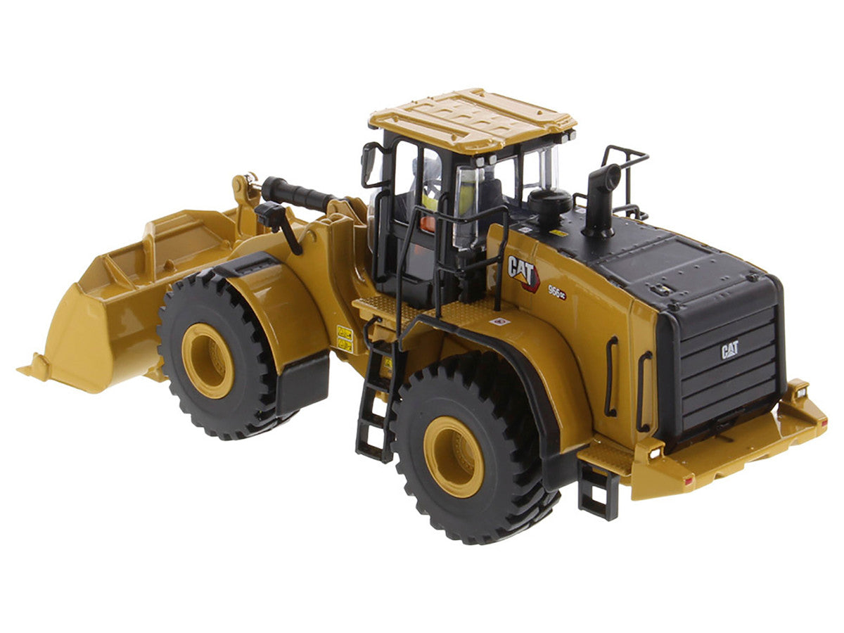 CAT Caterpillar 966 GC Wheel Loader Yellow with Operator "High Line Series" 1/50 Diecast Model by Diecast Masters LuxuryLifeWay Online Store