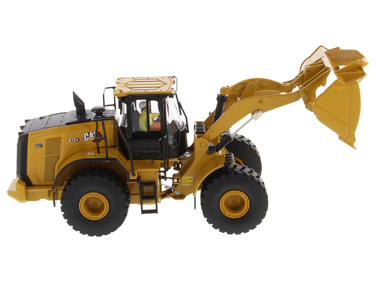 CAT Caterpillar 972 XE Wheel Loader Yellow with Operator "High Line Series" 1/50 Diecast Model by Diecast Masters LuxuryLifeWay Online Store