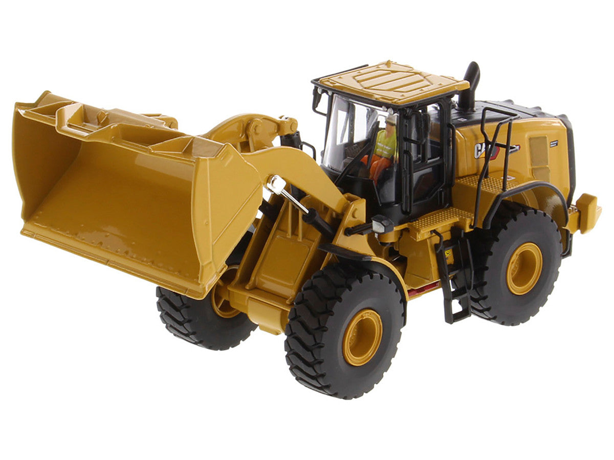 CAT Caterpillar 972 XE Wheel Loader Yellow with Operator "High Line Series" 1/50 Diecast Model by Diecast Masters LuxuryLifeWay Online Store