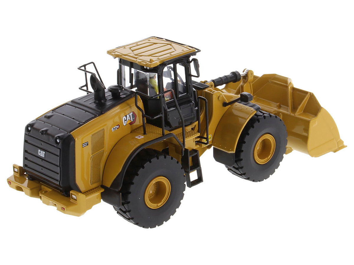 CAT Caterpillar 972 XE Wheel Loader Yellow with Operator "High Line Series" 1/50 Diecast Model by Diecast Masters LuxuryLifeWay Online Store