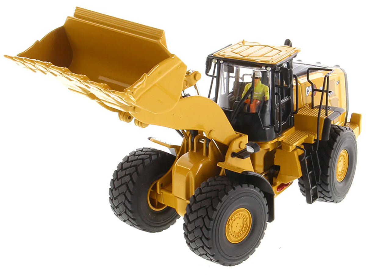 CAT Caterpillar 980 Wheel Loader Yellow with Operator "High Line Series" 1/50 Diecast Model by Diecast Masters LuxuryLifeWay Online Store