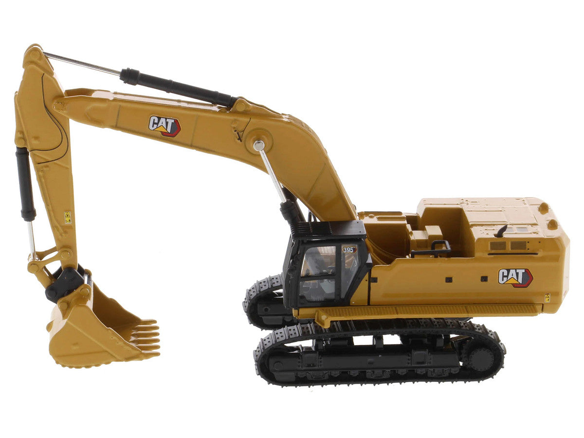 CAT Caterpillar 395 Next-Generation Hydraulic Excavator (General Purpose Version) Yellow with Additional Tools "High Line Series" 1/87 (HO) Diecast Model by Diecast Masters LuxuryLifeWay Online Store
