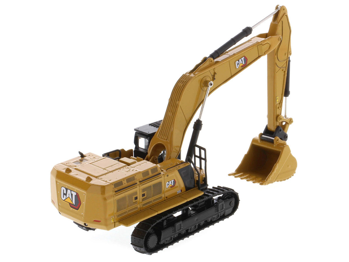 CAT Caterpillar 395 Next-Generation Hydraulic Excavator (General Purpose Version) Yellow with Additional Tools "High Line Series" 1/87 (HO) Diecast Model by Diecast Masters LuxuryLifeWay Online Store