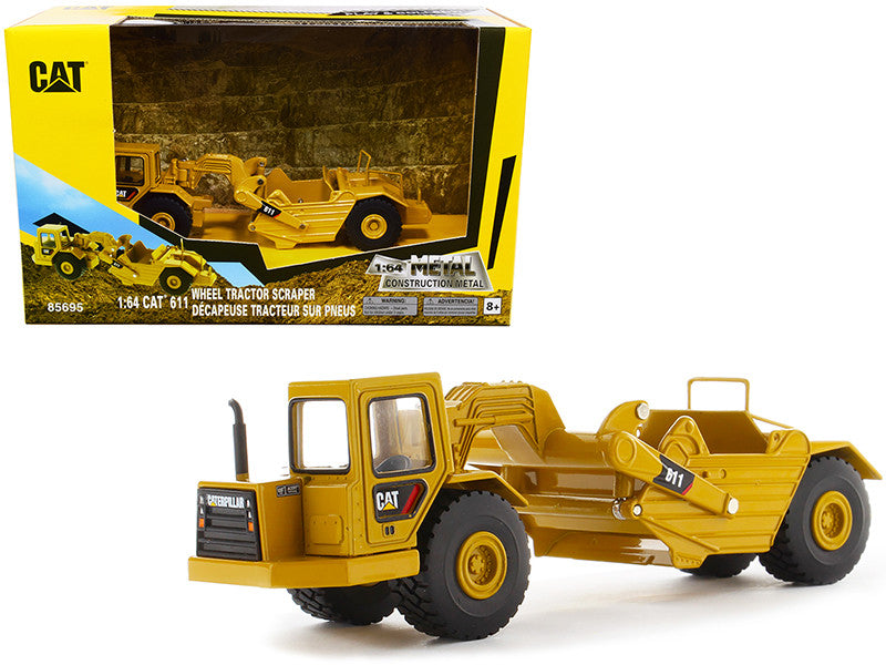 CAT Caterpillar 611 Wheel Tractor Scraper "Play & Collect!" Series 1/64 Diecast Model by Diecast Masters LuxuryLifeWay Online Store
