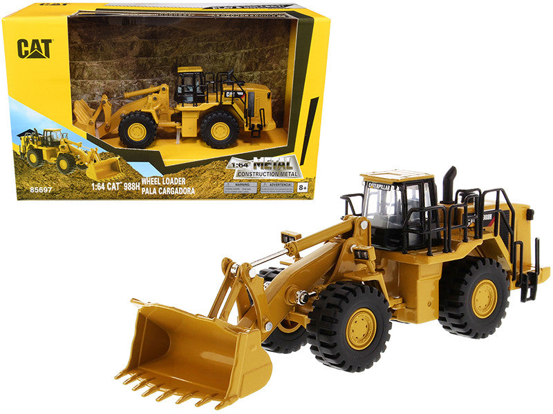 CAT Caterpillar 988H Wheel Loader "Play & Collect!" 1/64 Diecast Model by Diecast Masters LuxuryLifeWay Online Store