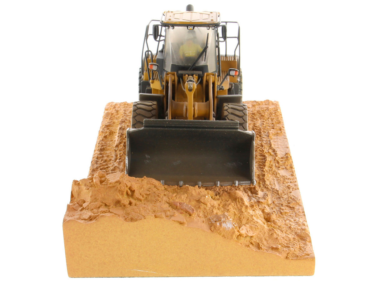 CAT Caterpillar 966M Wheel Loader with Operator (Dirty Version) "Weathered" Series 1/50 Diecast Model by Diecast Masters LuxuryLifeWay Online Store