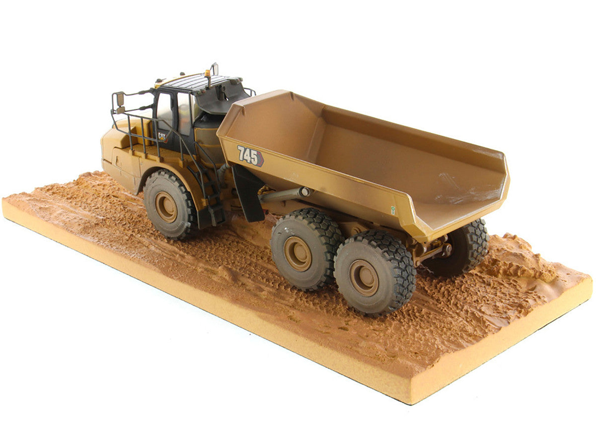 CAT Caterpillar 745 Articulated Truck with Operator (Dirty Version) "Weathered" Series 1/50 Diecast Model by Diecast Masters LuxuryLifeWay Online Store