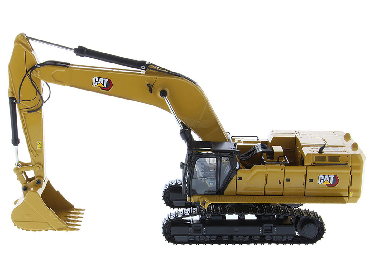 CAT Caterpillar 395 Next Generation Hydraulic Excavator (General Purpose Version) Yellow with Operator and Additional Tools "High Line" Series 1/50 Diecast Model by Diecast Masters LuxuryLifeWay Online Store
