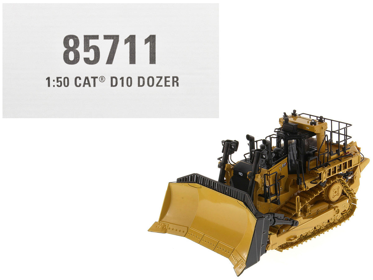 CAT Caterpillar D10 Track Type Dozer Yellow "High Line Series" 1/50 Diecast Model by Diecast Masters LuxuryLifeWay Online Store