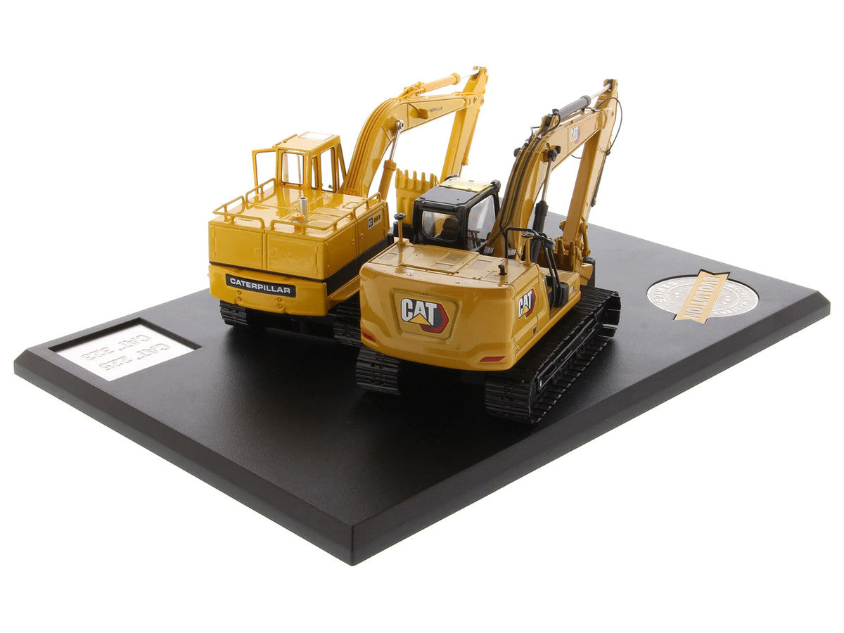 CAT Caterpillar 225 Hydraulic Escavator and CAT Caterpillar 323 Next Generation Hydraulic Escavator Set of 2 pieces "Evolution Series" 1/50 Diecast Models by Diecast Masters LuxuryLifeWay Online Store