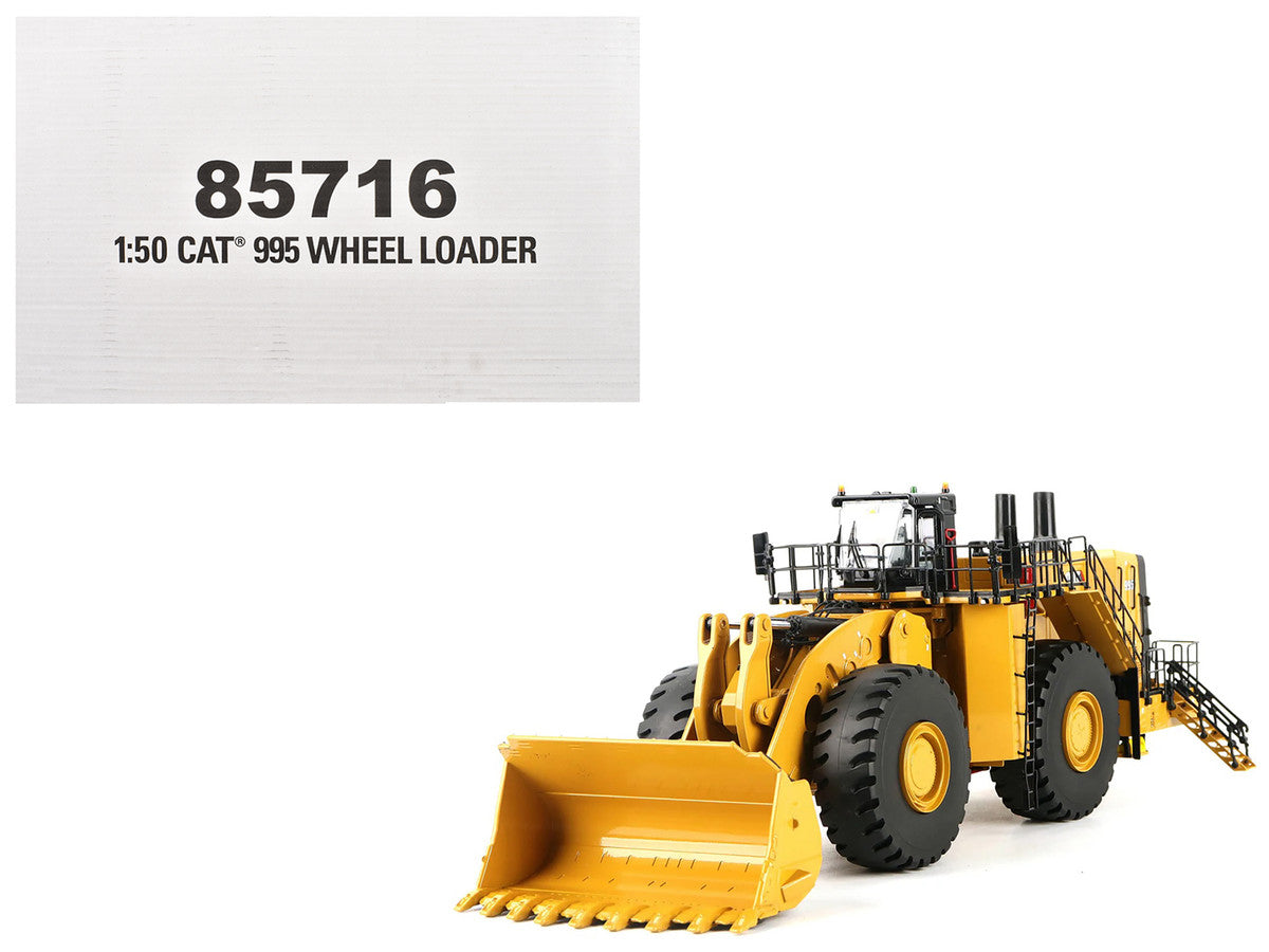 CAT Caterpillar 995 Wheel Loader Yellow "High Line Series" 1/50 Diecast Model by Diecast Masters LuxuryLifeWay Online Store