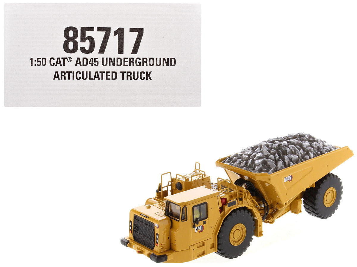 CAT Caterpillar AD45 Underground Articulated Truck Yellow "High Line" Series 1/50 Diecast Model by Diecast Masters LuxuryLifeWay Online Store