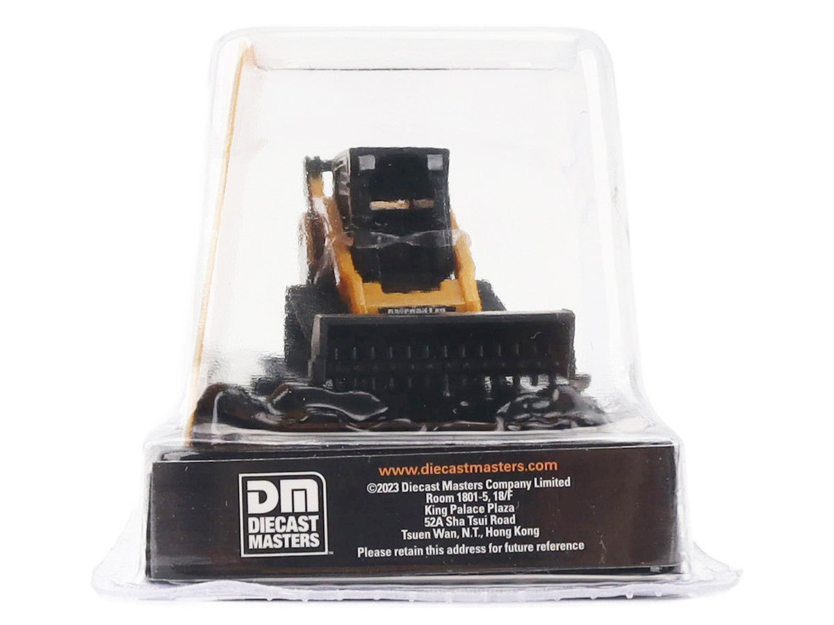 CAT Caterpillar 272C Compact Track Loader with Broom Yellow "Micro-Constructor" Series Diecast Model by Diecast Masters LuxuryLifeWay Online Store
