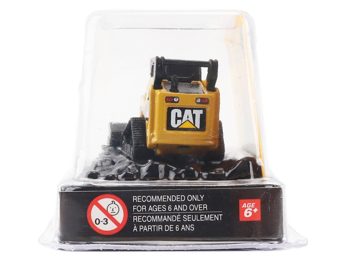 CAT Caterpillar 272C Compact Track Loader with Broom Yellow "Micro-Constructor" Series Diecast Model by Diecast Masters LuxuryLifeWay Online Store