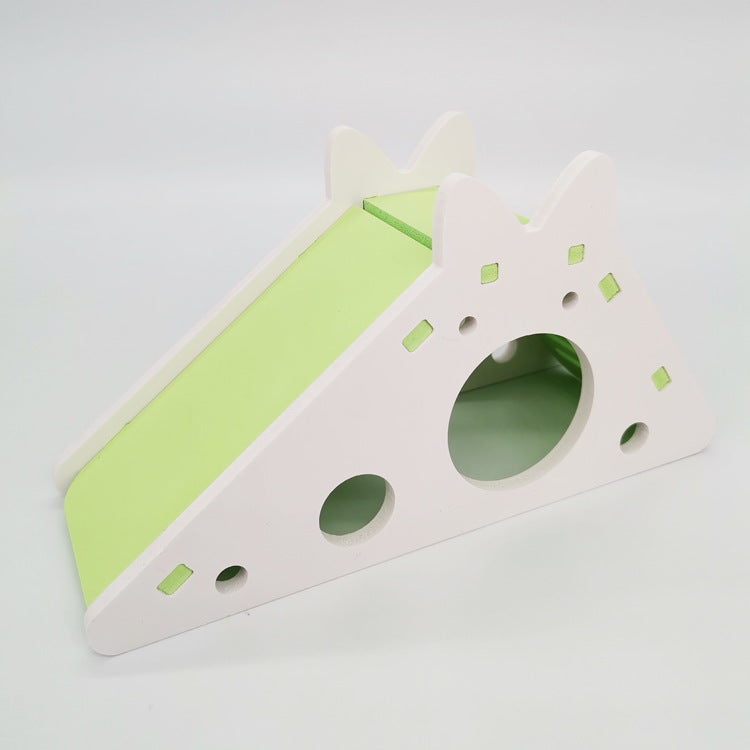 Wooden Slide House for Small Pets Pi-Mart