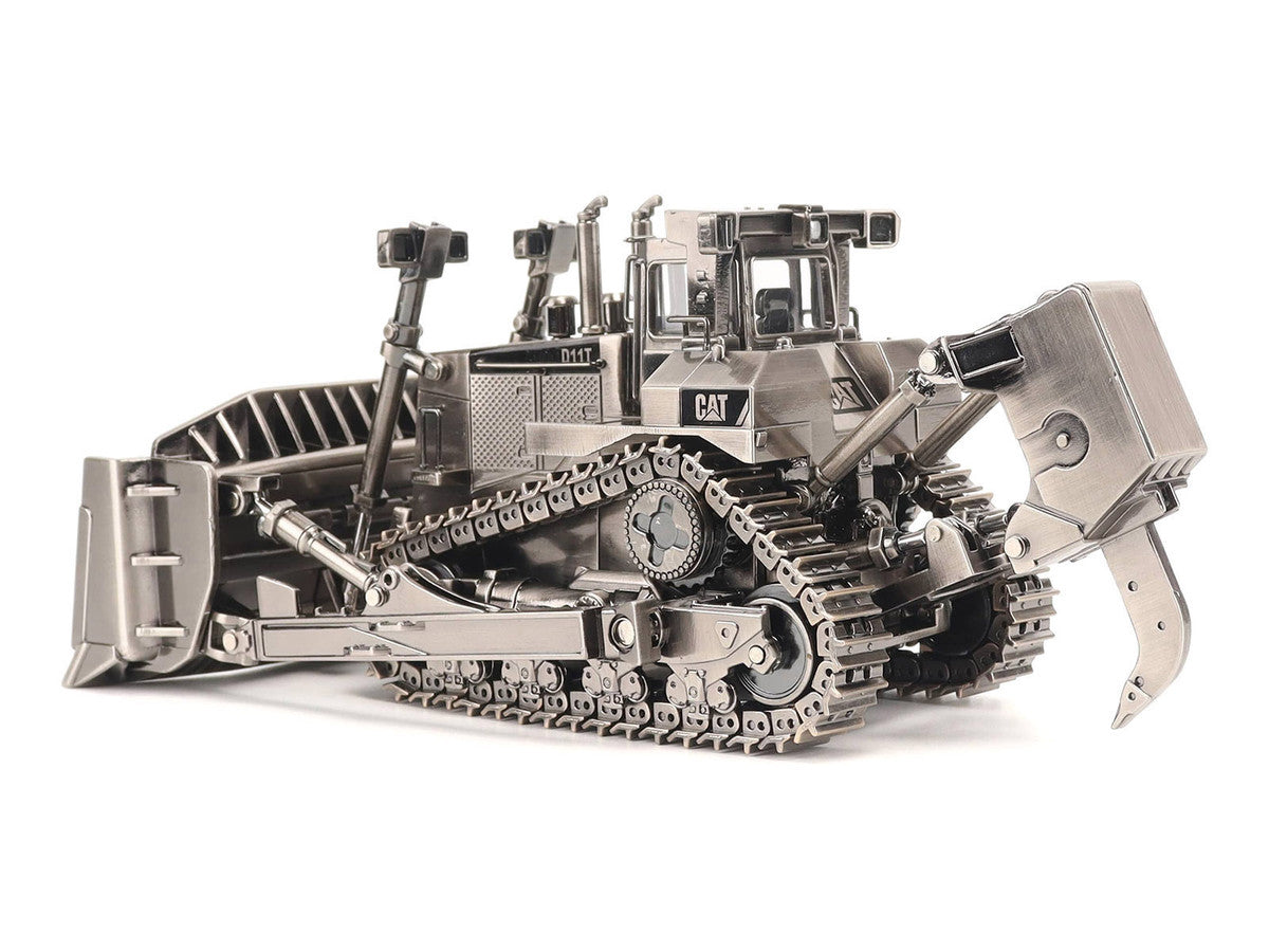 CAT Caterpillar D11T Track Type Tractor Dozer Antique Silver Finish "Commemorative Series" 1/50 Diecast Model by Diecast Masters LuxuryLifeWay Online Store