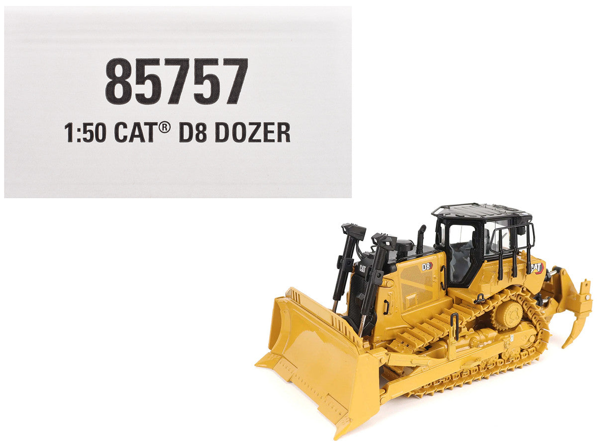 CAT Caterpillar D8 Track-Type Dozer (Standard Configuration) Yellow "High Line" Series  1/50 Diecast Model by Diecast Masters LuxuryLifeWay Online Store