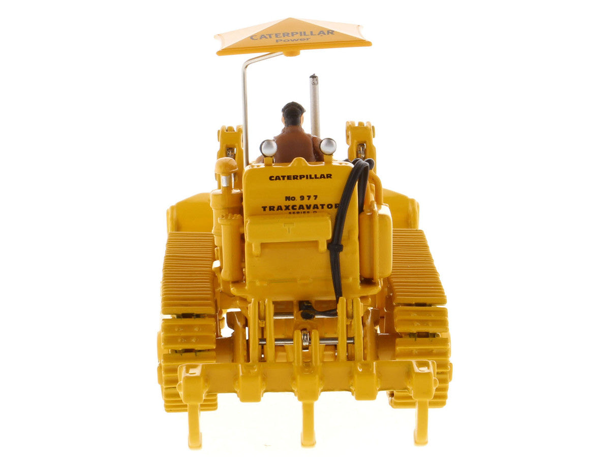 CAT Caterpillar 977D Traxcavator Yellow with Operator "Vintage Series" 1/50 Diecast Model by Diecast Masters LuxuryLifeWay Online Store