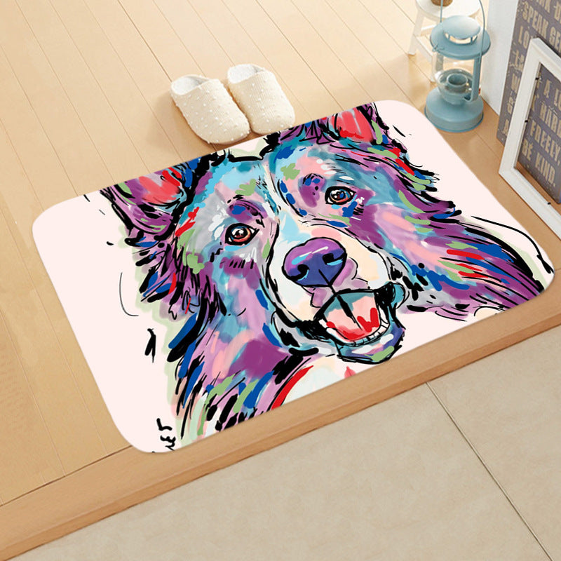 Digital Printing Floor Mat Bathroom Kitchen Toilet Absorbent non-slip Mat