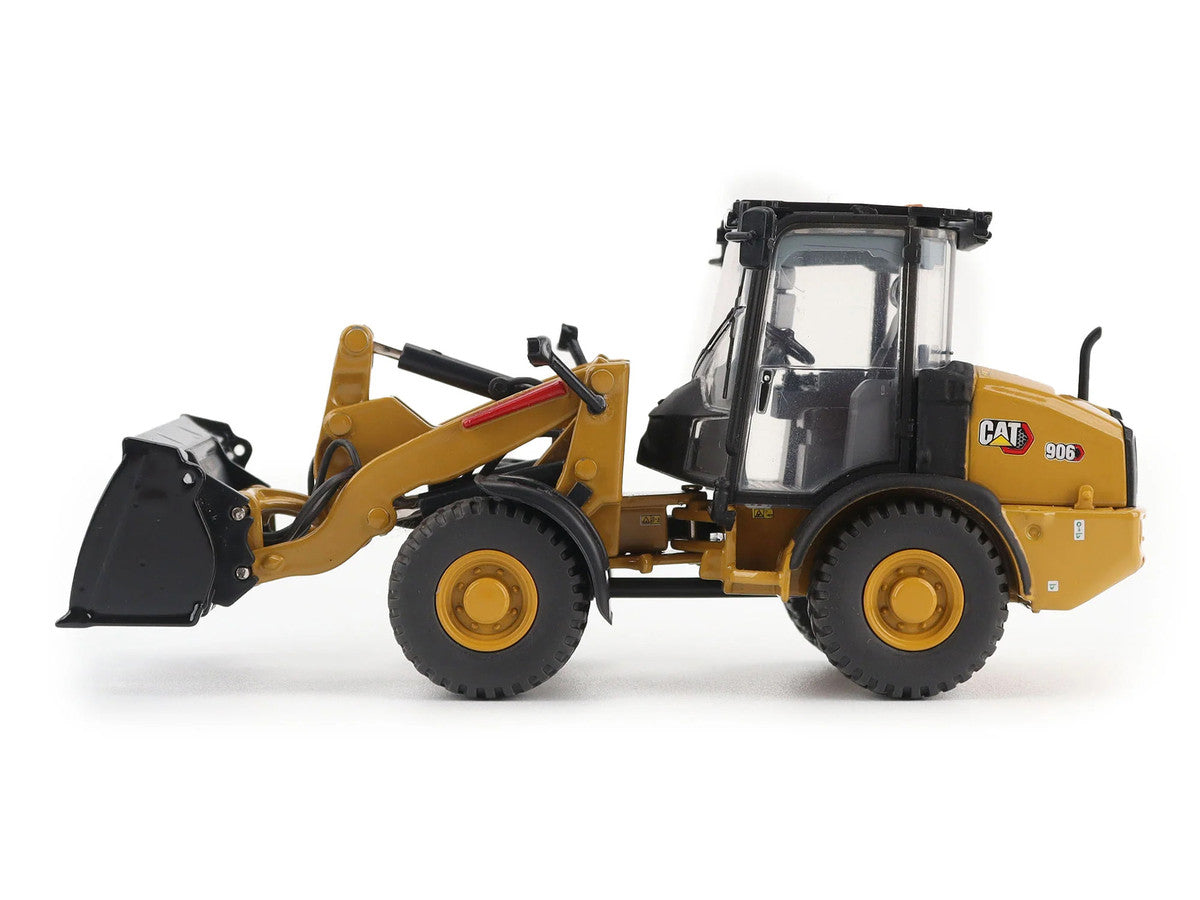 CAT Caterpillar 906 Compact Wheel Loader Yellow with Operator "High Line Series" 1/50 Diecast Model by Diecast Masters LuxuryLifeWay Online Store