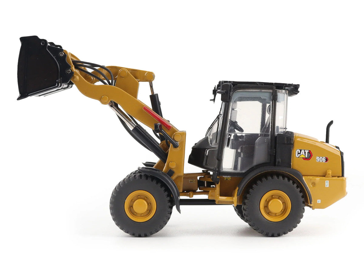 CAT Caterpillar 906 Compact Wheel Loader Yellow with Operator "High Line Series" 1/50 Diecast Model by Diecast Masters LuxuryLifeWay Online Store